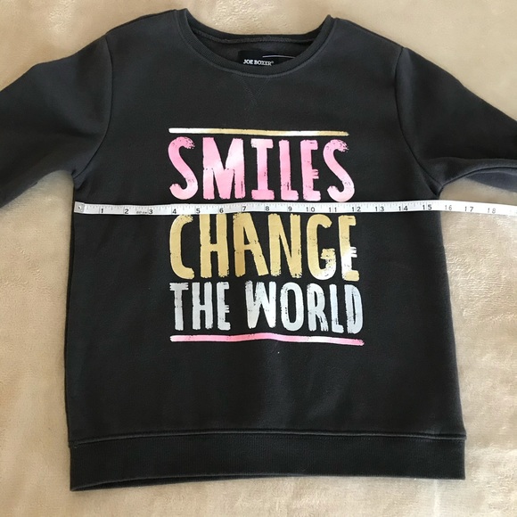 Joe Boxer Smile Long Sleeve Sweater - Size 10/12 - Picture 5 of 9